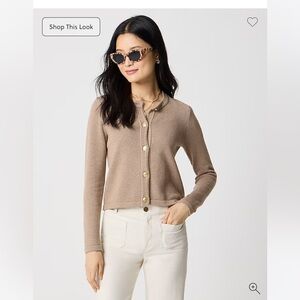 J Crew Factory Lady Cardigan Sweater Jacket Cotton